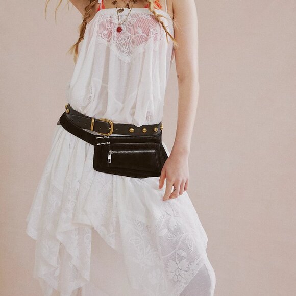 Free People Leather Rhodes Stud Belt - Picture 2 of 7